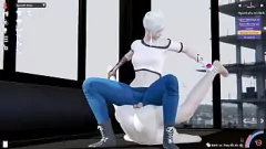 play Para azjatycka szaleje z Cowgirl i Seks analny