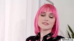 play Shemale Claire Tenebrarum's Pink Hair Hides Nothing in Hardcore Encounter